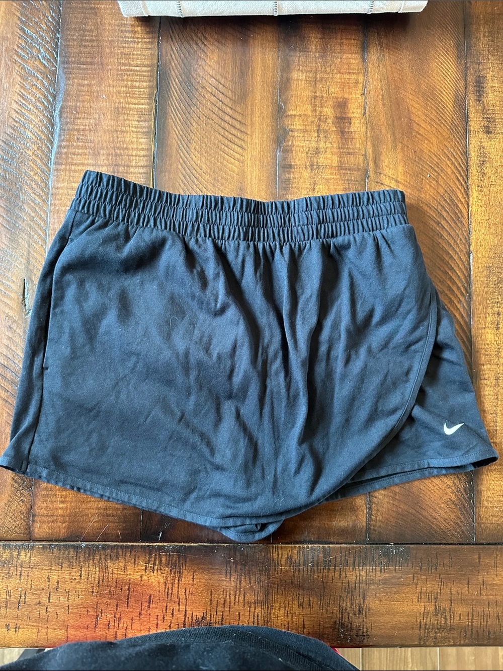Nike Black Training Shorts with White Swoosh
